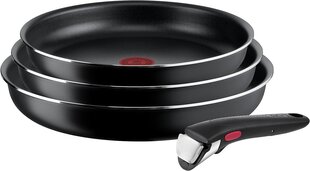 Набор из 3 кастрюль Tefal Ingenio Easy On + съемная ручка: 3 кастрюли 22/24/26 см цена и информация | Cковородки | kaup24.ee