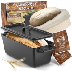Форма для выпечки хлеба Kaisertal® с крышкой. Прочная чугунная, диаметром 28,5 см цена и информация | Формы, посуда для выпечки | kaup24.ee