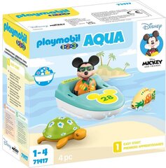 71417 Playmobil® 1.2.3 & Disney: Mickey's Boat Tour, veemänguasjad цена и информация | Конструкторы и кубики | kaup24.ee