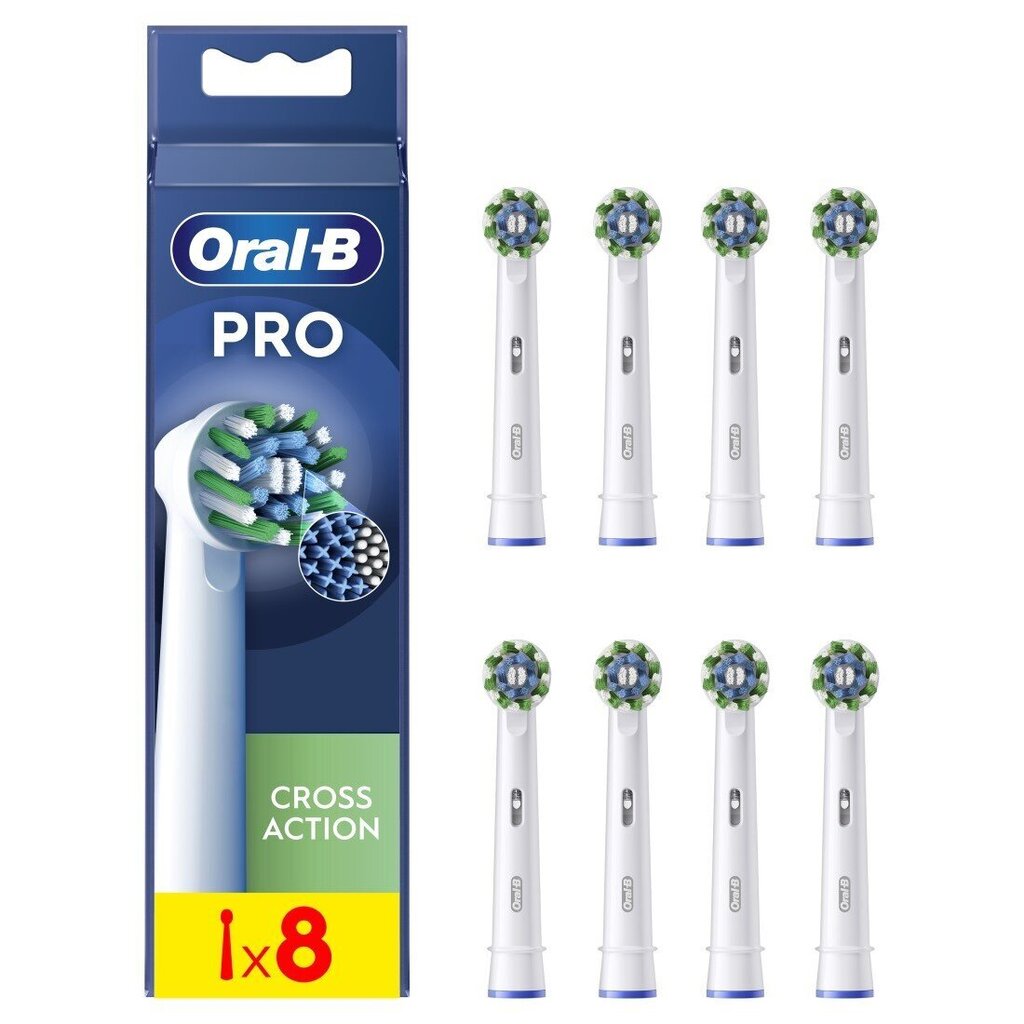 Oral-B EB50-8 Cross Action Pro hind ja info | Elektriliste hambaharjade otsikud | kaup24.ee