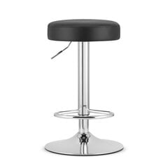 2-х частей барных стульев комплект Leobert Rojst, черный/серебристый цена и информация | Стулья для кухни и столовой | kaup24.ee