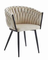 Набор из 2-х стульев Leobert Orion, черный/песочного цвета цена и информация | Стулья для кухни и столовой | kaup24.ee