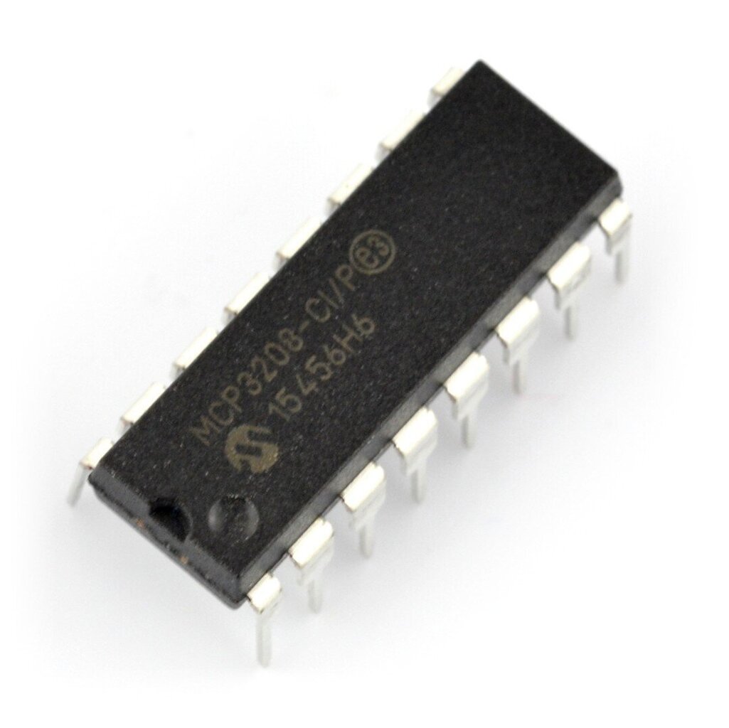 Microchip MCP3208-CI цена и информация | Robootika, konstruktorid ja tarvikud | kaup24.ee