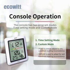 ECOWITT WH0291 Измеритель влажности почвы для растений цена и информация | Измерители (температура, влажность, pH) | kaup24.ee