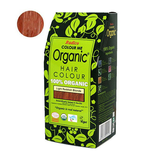 Taimne juuksevärv Radico Color Me Organic Light Reddish Blonde, 100 g цена и информация | Juuksevärvid | kaup24.ee