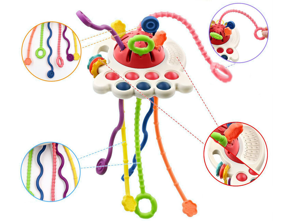 Interaktiivne sensoorne mänguasi 4in1 цена и информация | Imikute mänguasjad | kaup24.ee