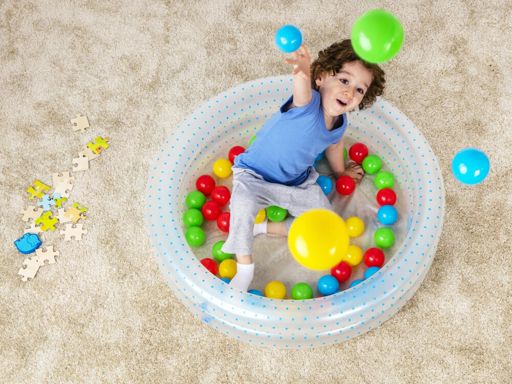 Täispuhutav bassein pallidega Bestway, sinine цена и информация | Imikute mänguasjad | kaup24.ee