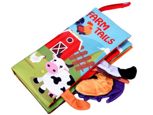 Мягкая книжка с животными фермы Kids Melody цена и информация | Развивающие игрушки и игры | kaup24.ee