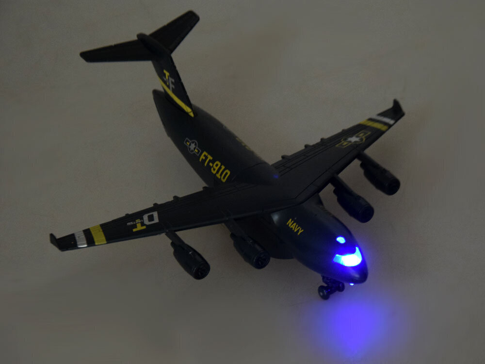 Sõjalise õhusõiduki mudel koos tulede ja helidega hind ja info | Poiste mänguasjad | kaup24.ee