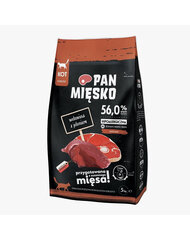 Сухой корм Pan Mięsko для кошек с говядиной и олениной, 5 кг цена и информация | Сухой корм для кошек | kaup24.ee