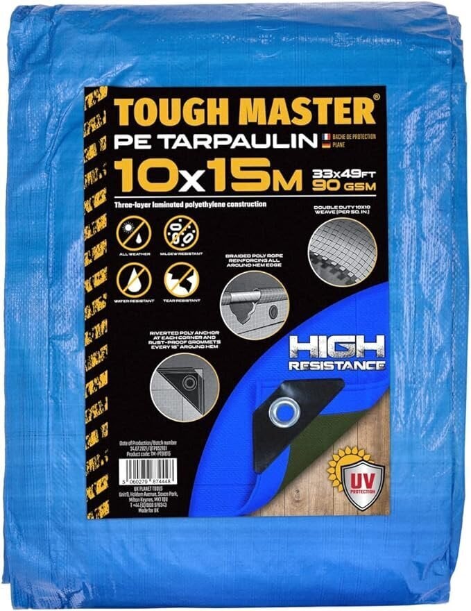 Välipresent, koormakate, present 10x12 m TOUGH MASTER® TM-PT91012 цена и информация | Aiatööriistad | kaup24.ee