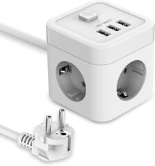 Jsver Power Cube 6 в 1, 1.5м цена и информация | Удлинители | kaup24.ee