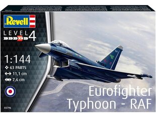 Revell - Eurofighter Typhoon RAF, 1/144, 03796 hind ja info | Klotsid ja konstruktorid | kaup24.ee