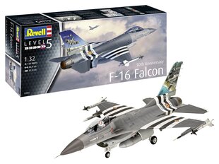 Revell - General Dynamics F-16 Fighting Falcon - 50th anniversary, 1/32, 03802 hind ja info | Klotsid ja konstruktorid | kaup24.ee