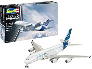 Revell - Airbus A380, 1/288, 03808 цена и информация | Конструкторы и кубики | kaup24.ee