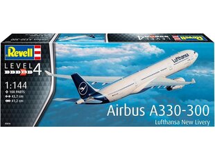 Revell - Airbus A330-300 “Lufthansa New Livery”, 1/144, 03816 hind ja info | Klotsid ja konstruktorid | kaup24.ee