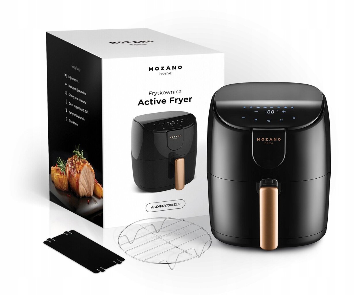 Mozano Active Fryer цена и информация | Fritüürid, kuumaõhufritüürid | kaup24.ee