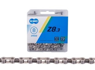 Цепь KMC Z8.3 Silver Grey 6-8 передач, 116 звеньев цена и информация | Другие запчасти для велосипеда | kaup24.ee