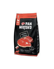Pan Mięsko для мелких пород с говядиной и козлятиной, 9 кг цена и информация | Сухой корм для собак | kaup24.ee