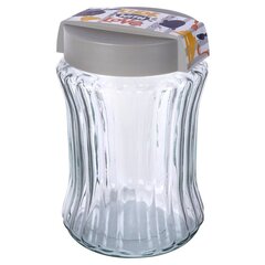 Стеклянный контейнер для сыпучих продуктов, 1.3 л цена и информация | Посуда для хранения еды | kaup24.ee