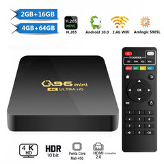 Multimeediumipleier Q96 Mini Plus, WIFI, 5G, Android 11.1, 64bit 4Gb + 32Gb, Smart TV, telekast цена и информация | Камеры видеонаблюдения | kaup24.ee