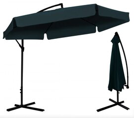 PARASOL OGRODOWY 3 M ZIELONY "BANANA" Z POKROWCEM *2859 цена и информация | Зонты, маркизы, стойки | kaup24.ee