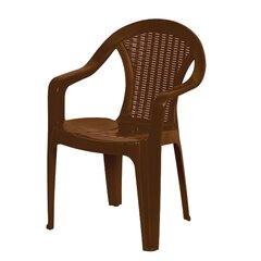 Уличный стул, коричневый цена и информация | Садовые стулья, кресла, пуфы | kaup24.ee