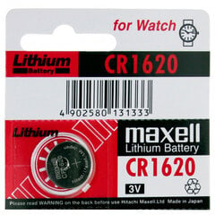 Patarei Maxell CR1620, 1 tk hind ja info | Patareid | kaup24.ee