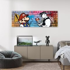 Seinapilt Banksy, Super Mario ja politseinik hind ja info | Seinapildid | kaup24.ee