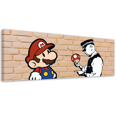 Seinapilt Banksy, Super Mario ja politseinik цена и информация | Картины, живопись | kaup24.ee