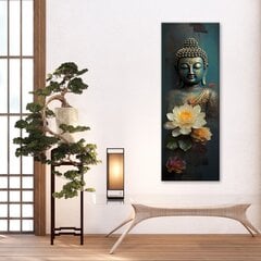 Seinapilt Buddha ja lilled цена и информация | Репродукции, картины | kaup24.ee