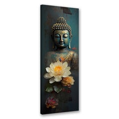 Seinapilt Buddha ja lilled цена и информация | Репродукции, картины | kaup24.ee