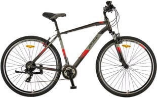 Городской велосипед Polar Forester Comp 22, 28", серый/красный цена и информация | Велосипеды | kaup24.ee