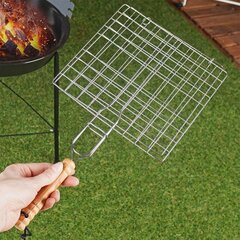 Metallist grillrest, 20,5x40,5 cm, hõbedane hind ja info | Grillitarvikud ja grillnõud | kaup24.ee