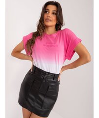 T-särk naistele Trendy.Ing, valge/roosa hind ja info | Naiste pluusid, särgid | kaup24.ee