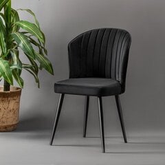 4-tooli komplekt Kalune Design Rubi, must hind ja info | Söögilaua toolid, köögitoolid | kaup24.ee
