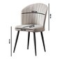 2-tooli komplekt Kalune Design Rubi, beež hind ja info | Söögitoolid, baaritoolid | kaup24.ee