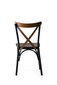 4-tooli komplekt Kalune Design Ekol - 261, pruun/must цена и информация | Söögitoolid, baaritoolid | kaup24.ee