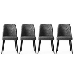 4 tooli komplekt Kalune Design Dallas - 527, hall hind ja info | Kalune Design Köögimööbel | kaup24.ee