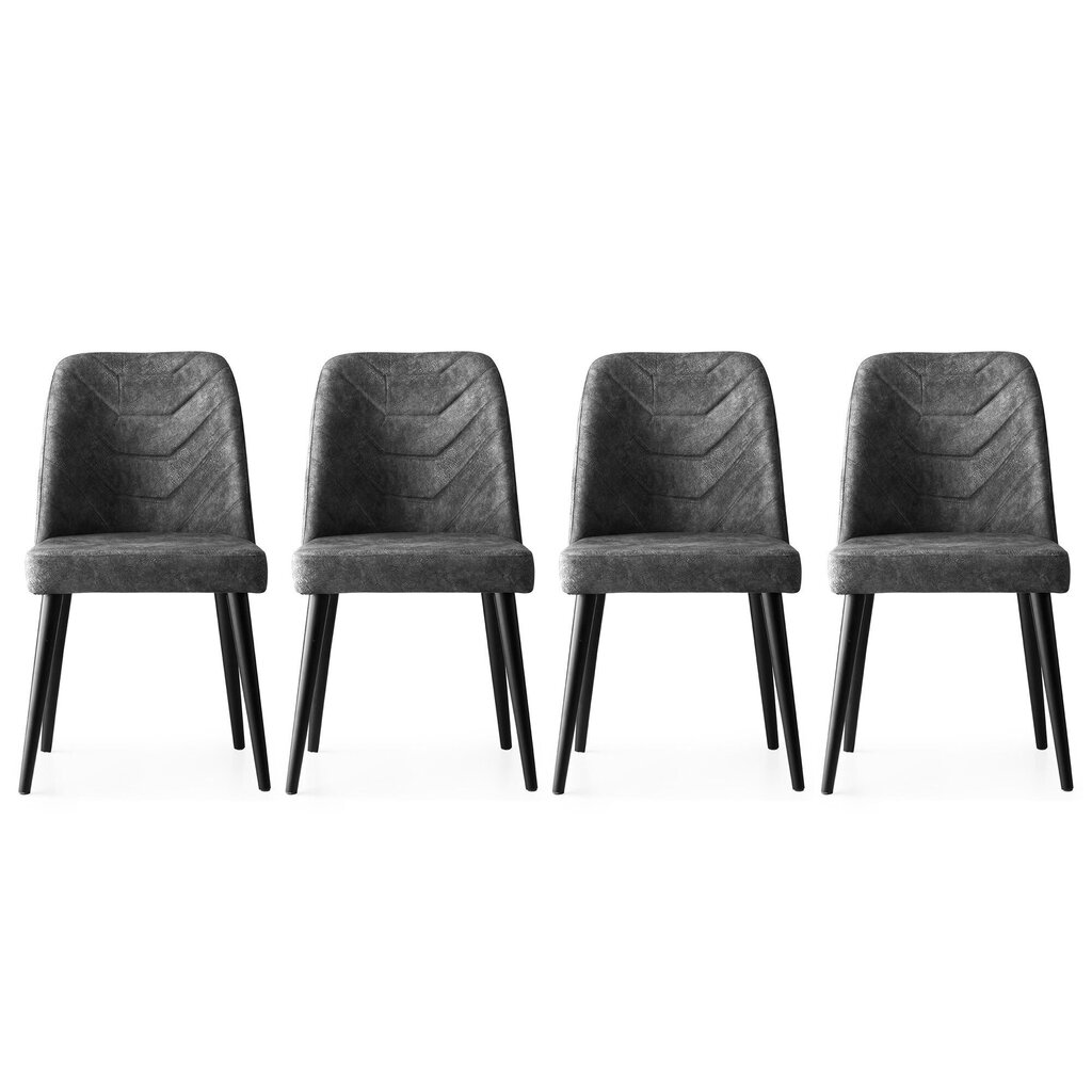 4 tooli komplekt Kalune Design Dallas - 527, hall hind ja info | Söögilaua toolid, köögitoolid | kaup24.ee