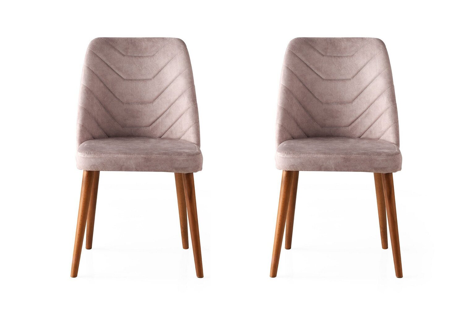 2-tooli komplekt Kalune Kalune Design Dallas 555, beež/pruun цена и информация | Söögitoolid, baaritoolid | kaup24.ee