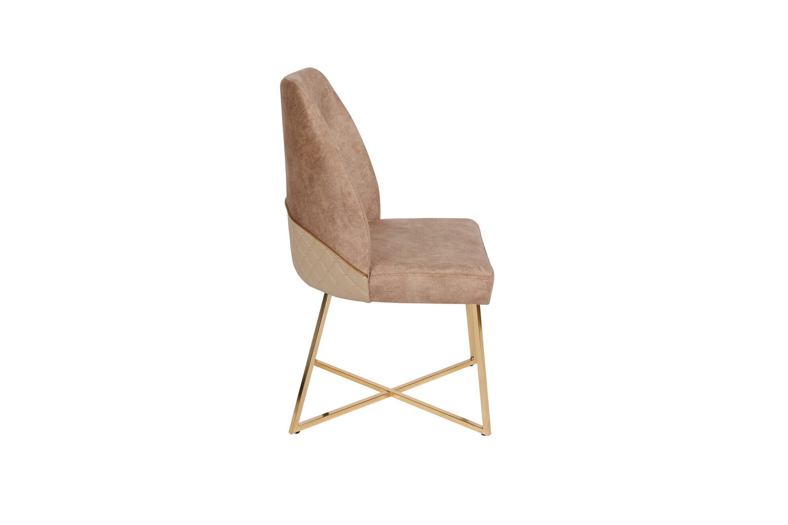 4-tooli komplekt Kalune Design Madrid 913, kuld/pruun hind ja info | Söögitoolid, baaritoolid | kaup24.ee