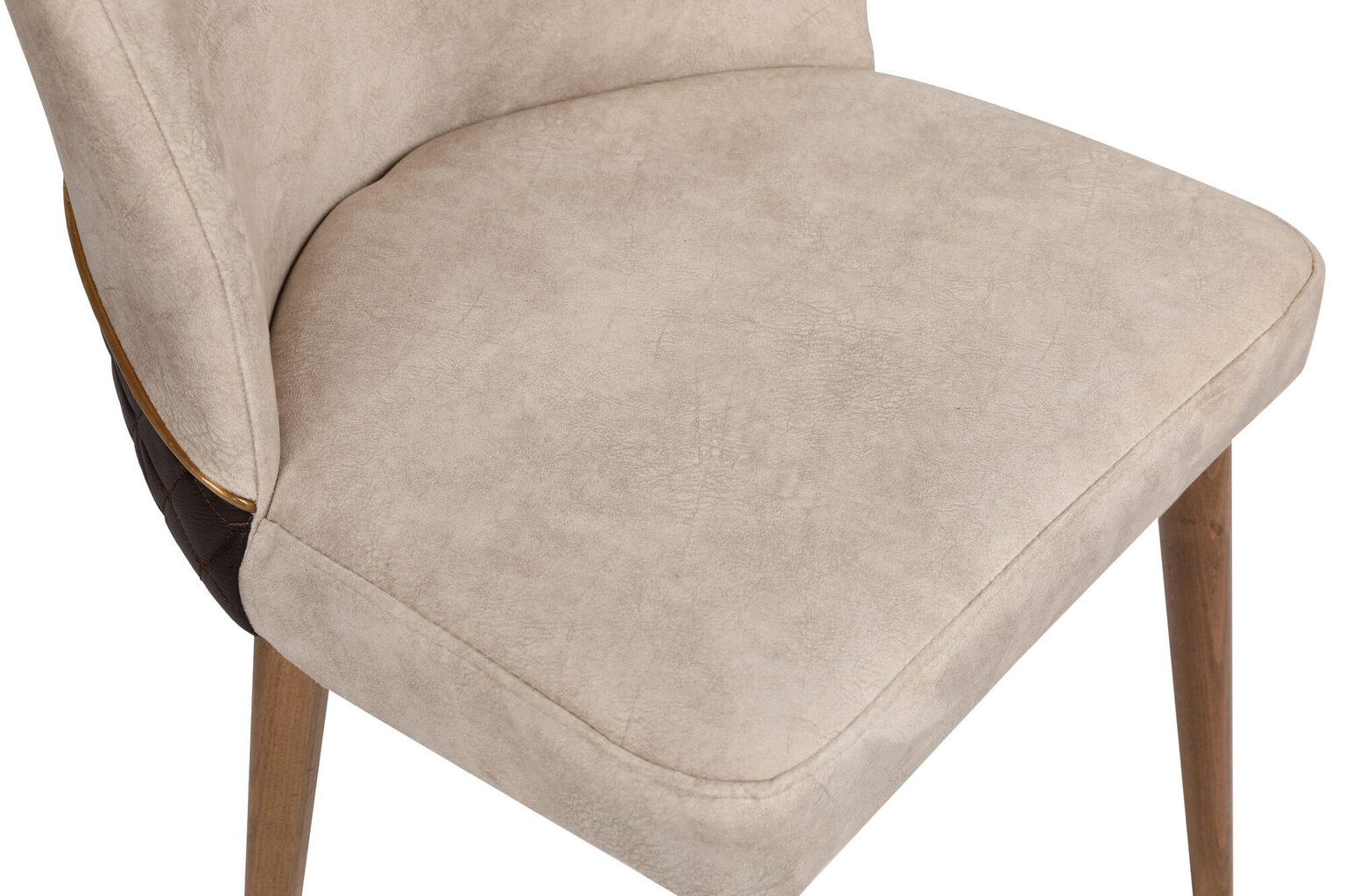 4-tooli komplekt Kalune Design Nova 071, beež/pruun цена и информация | Söögilaua toolid, köögitoolid | kaup24.ee