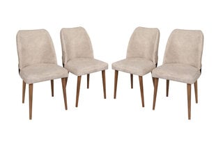 4-tooli komplekt Kalune Design Nova 071, beež/pruun hind ja info | Söögilaua toolid, köögitoolid | kaup24.ee
