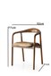 Tool Kalune Design PA-023, pruun цена и информация | Söögilaua toolid, köögitoolid | kaup24.ee