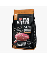 Pan Mięsko kuivtoit kassidele vasika- ja pardilihaga, 10 kg hind ja info | Kuivtoit kassidele | kaup24.ee