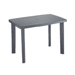 Стол Faretto 102x68 см, серый цена и информация | Садовые столы и столики | kaup24.ee