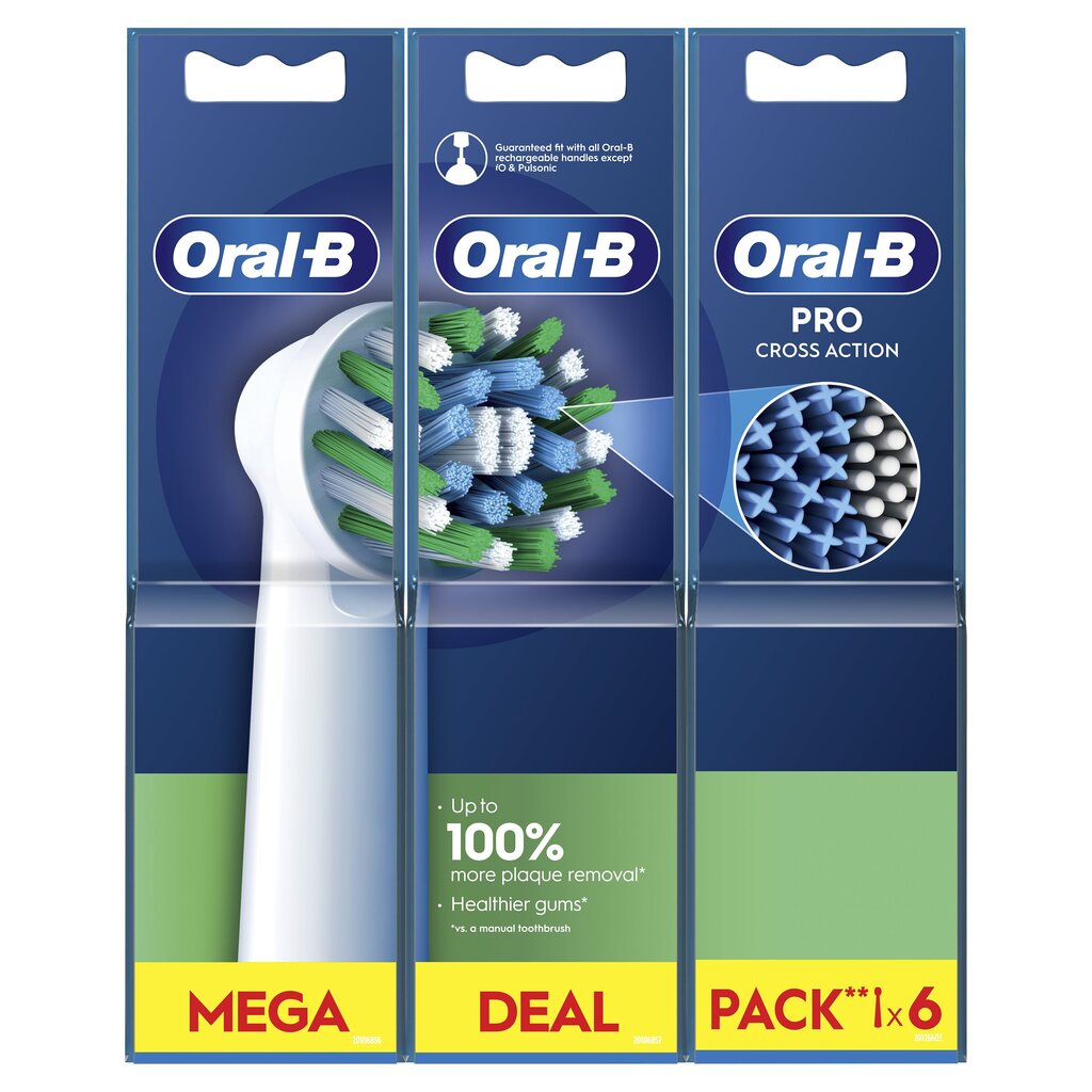 Oral-B EB50-6 Cross Action Pro hind ja info | Elektriliste hambaharjade otsikud | kaup24.ee