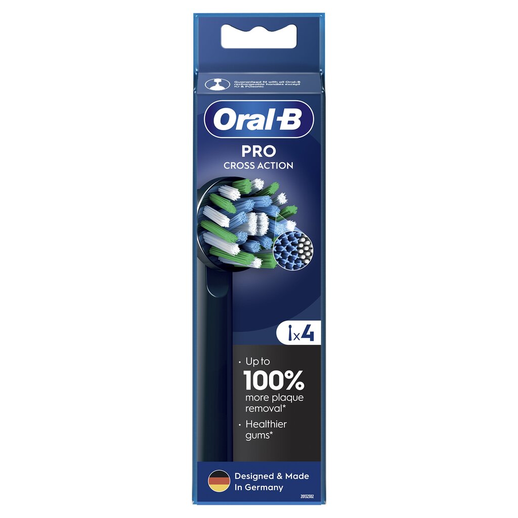 Oral-B EB50-4 Cross Action Pro Black цена и информация | Elektriliste hambaharjade otsikud | kaup24.ee