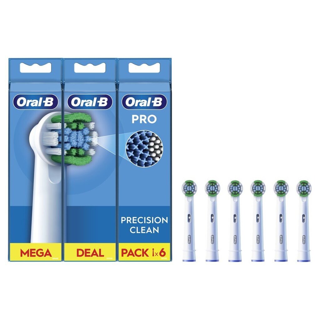 Oral-B EB20-6 Precision Clean Pro цена и информация | Elektriliste hambaharjade otsikud | kaup24.ee